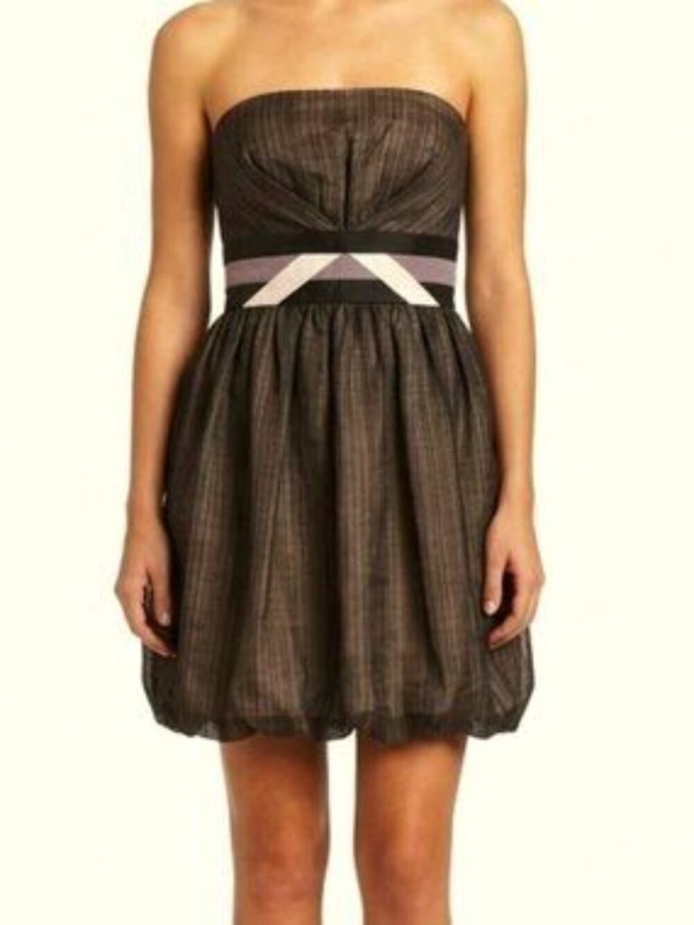 BCBGeneration  Strapless Black Cocktail Dress Sz 12